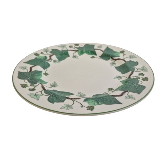 Wedgwood Napoleon Ivy Dinner Plate 10.5 in Queens Ware England Green Vine - Picture 2 of 10